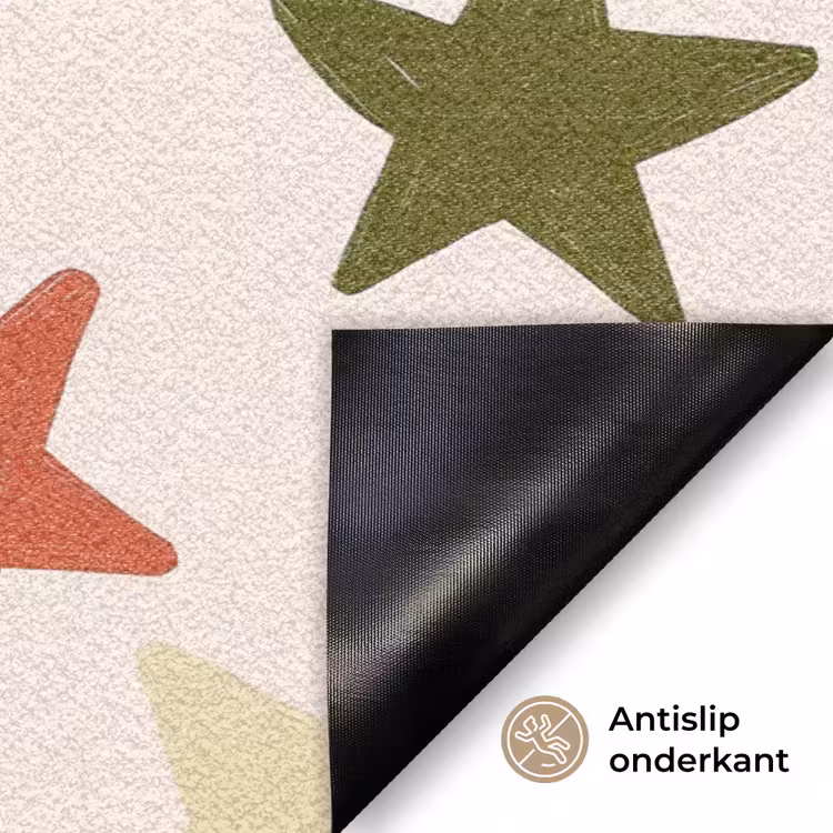 Sterren - Patroon - Kleurrijk Deurmat klein 898 -antislip_NL