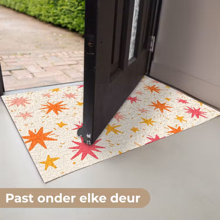 Sterren - Speels - Kleurrijk Deurmat klein 898 -USP_NL