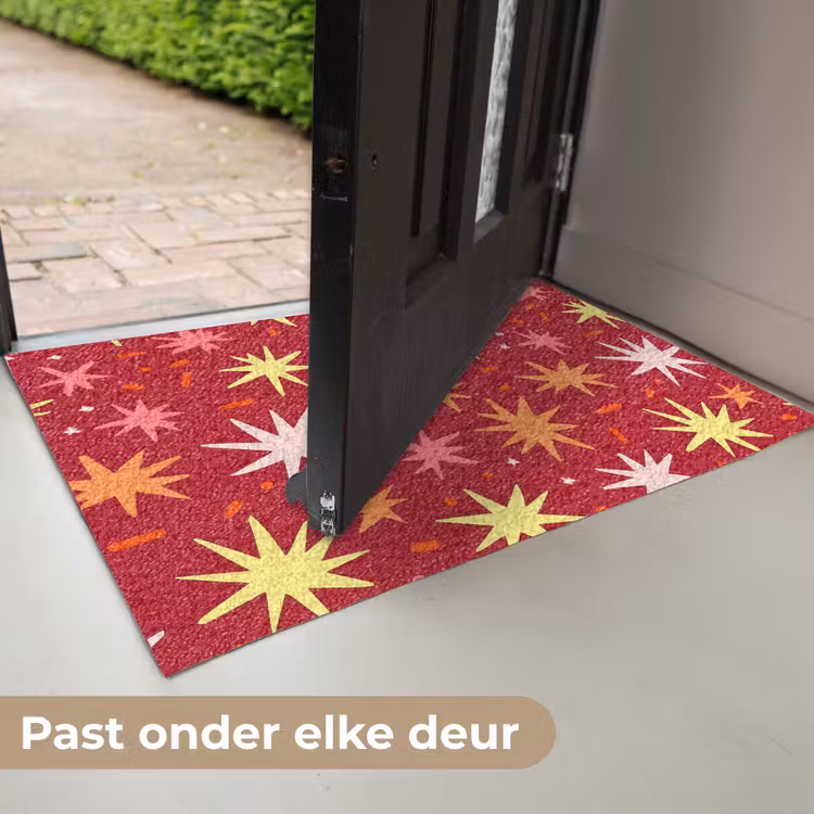 Sterren - Speels - Rood Deurmat klein 898 -USP_NL