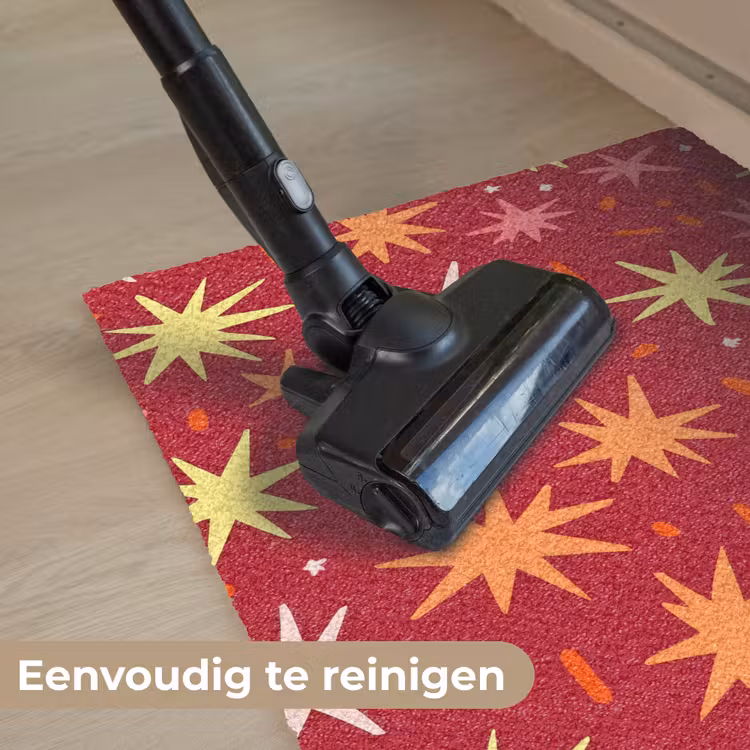 Sterren - Speels - Rood Deurmat klein 898 -reinigen_NL