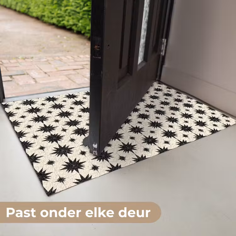 Stervormen - Geometrisch - Zwart Deurmat klein 898 -USP_NL