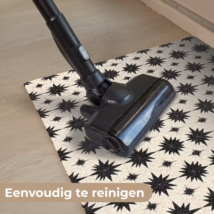 Stervormen - Geometrisch - Zwart Deurmat klein 898 -reinigen_NL