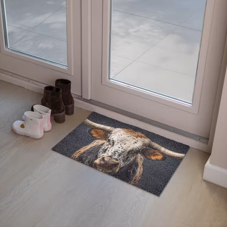 Stier - Kleurrijk - Hoorns Deurmat klein -sfeer3
