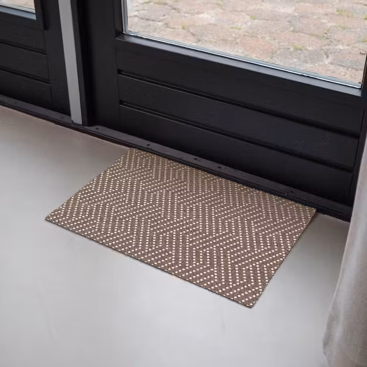 Stippen - Bruin - Beige - Patroon Deurmat klein 898 -sfeer2