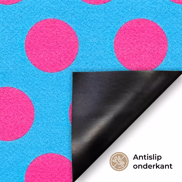 Stippen - Klassiek - Roze Deurmat klein 898 -antislip_NL