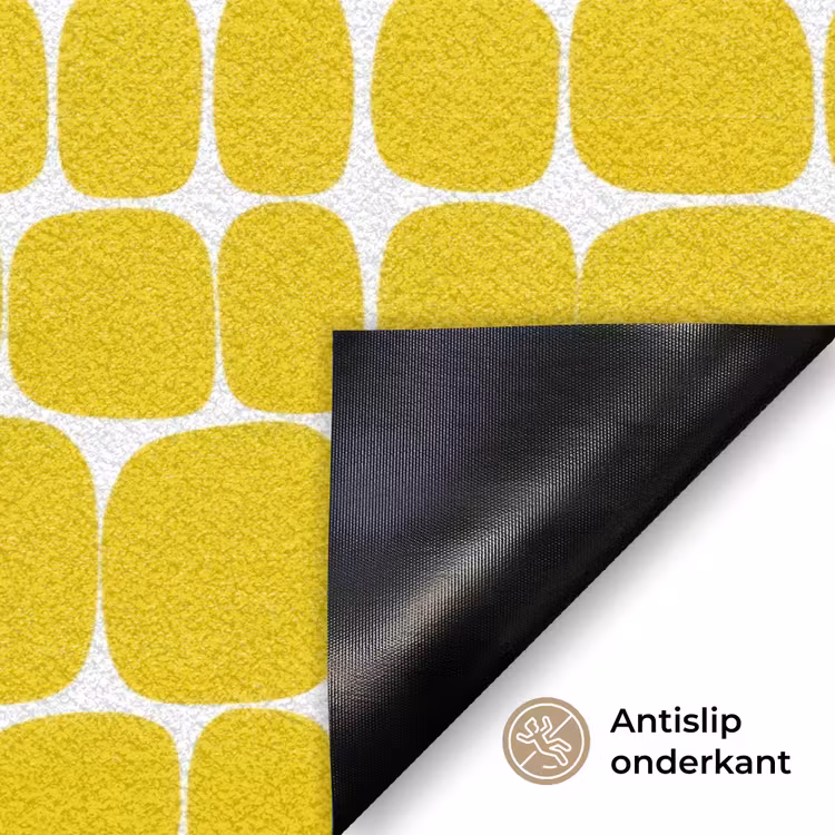 Stippen - Modern - Geel Deurmat klein 898 -antislip_NL