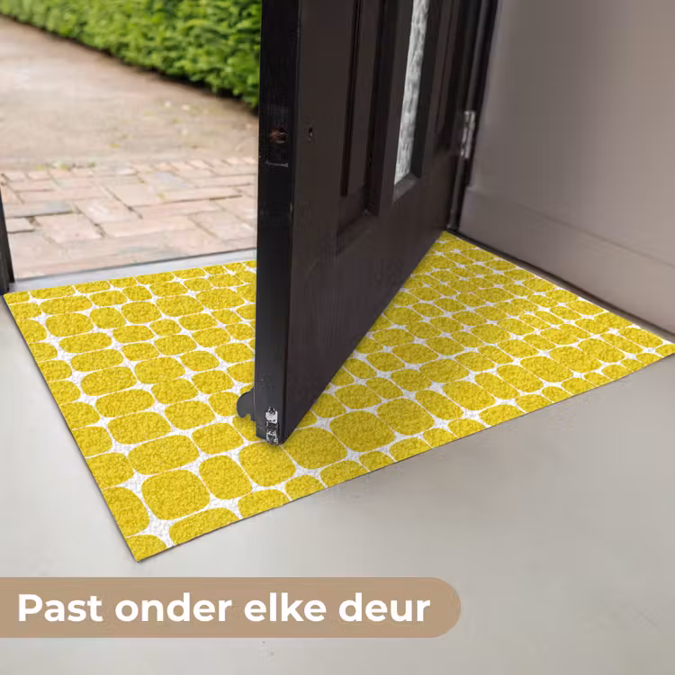 Stippen - Modern - Geel Deurmat klein 898 -USP_NL