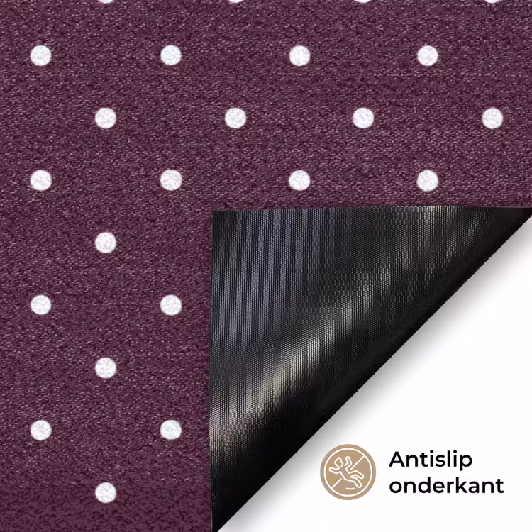 Stippen - Modern - Paars Deurmat klein 898 -antislip_NL