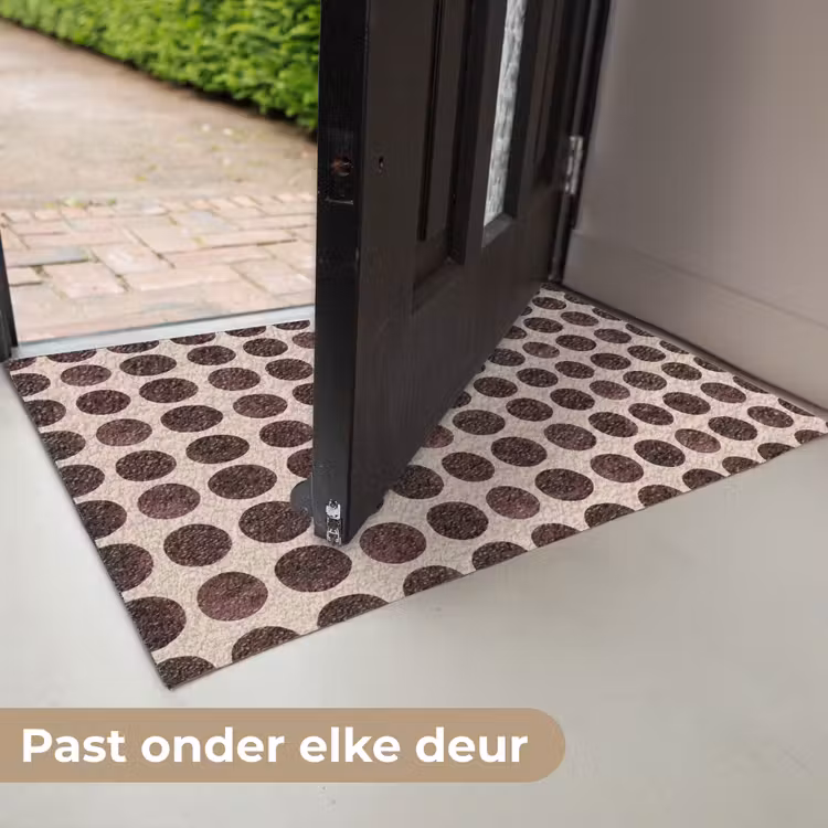 Stippen - Patroon - Bruin Deurmat klein 898 -USP_NL