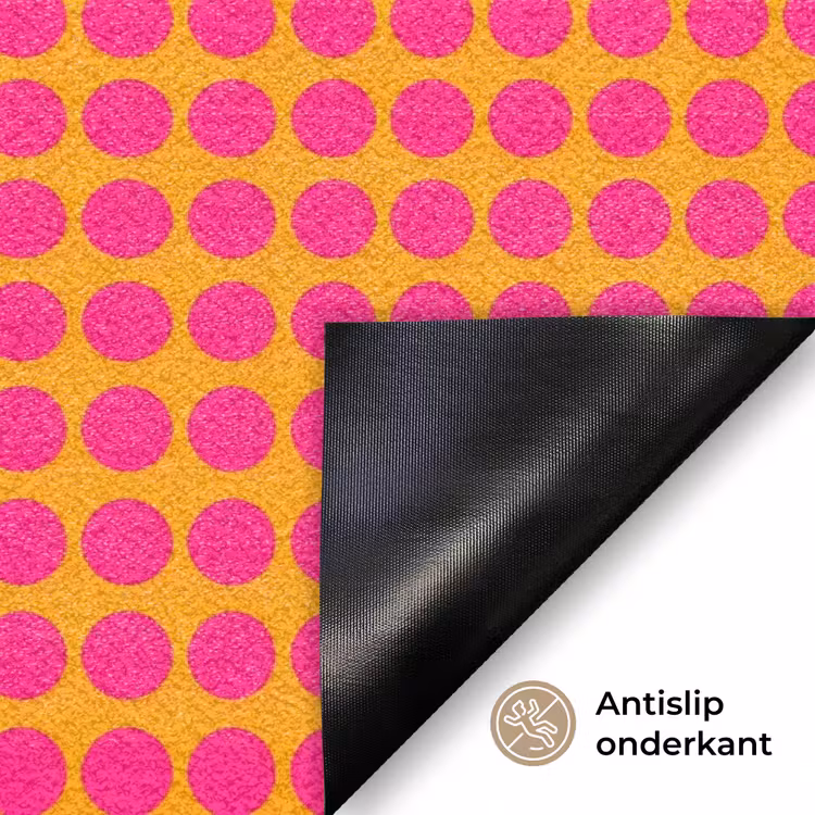Stippen - Patroon - Oranje Deurmat klein 898 -antislip_NL