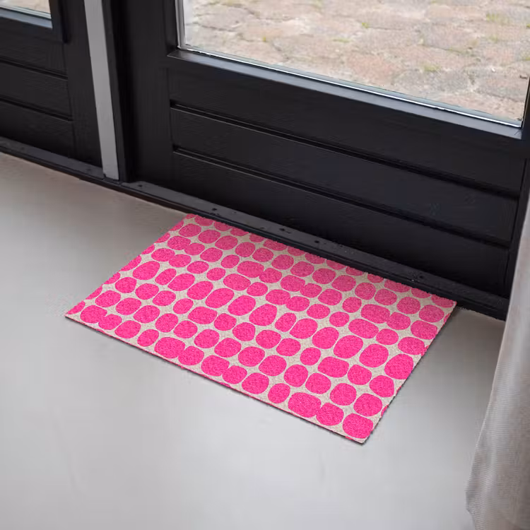 Stippen - Patroon - Roze Deurmat klein 898 -sfeer2