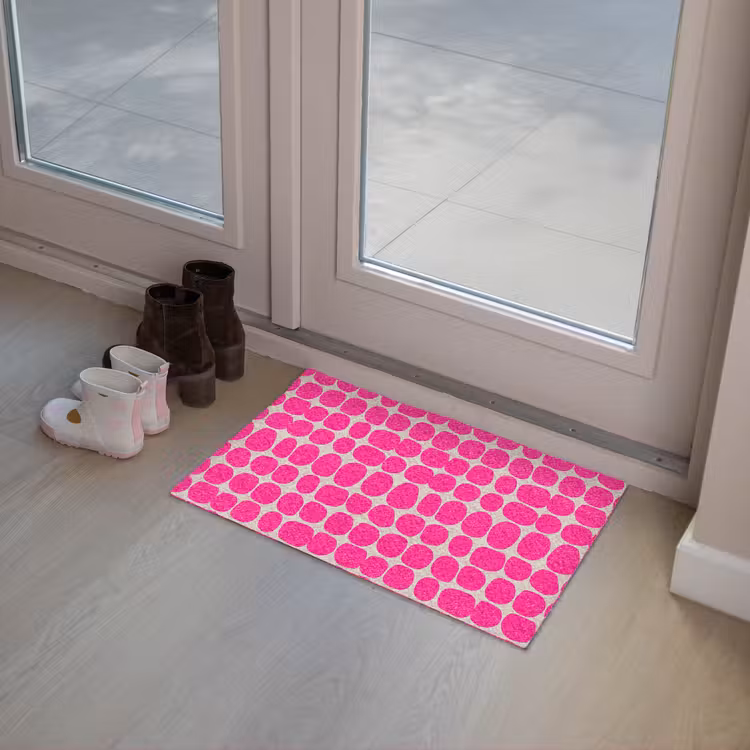 Stippen - Patroon - Roze Deurmat klein 898 -sfeer3