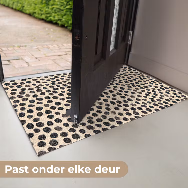Stippen - Patroon - Zwart Deurmat klein 898 -USP_NL