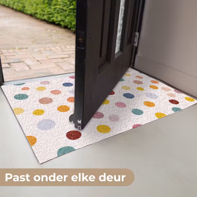 Stippen - Subtiel - Kleurrijk Deurmat klein 898 -USP_NL