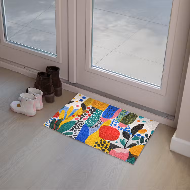 Stippen - Vormen - Modern - Kleuren Deurmat klein -sfeer3