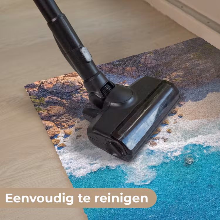 Strand - Zee - Rotsen - Natuur - Blauw Deurmat klein -reinigen_NL