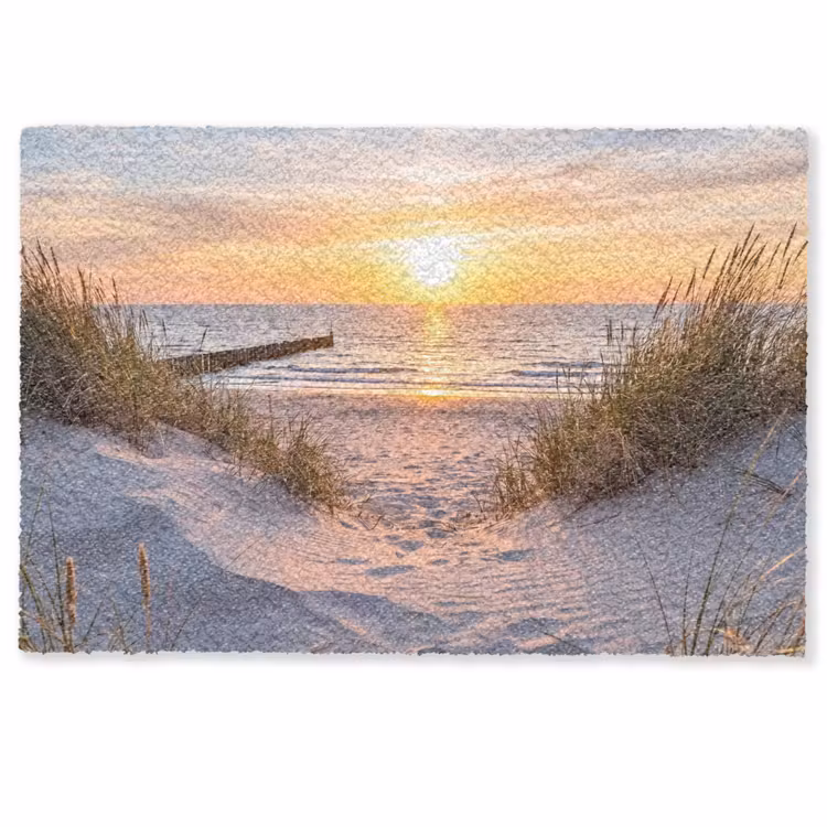 Strand - Zonsondergang - Natuur - Landschap Deurmat klein -zkaufland3d
