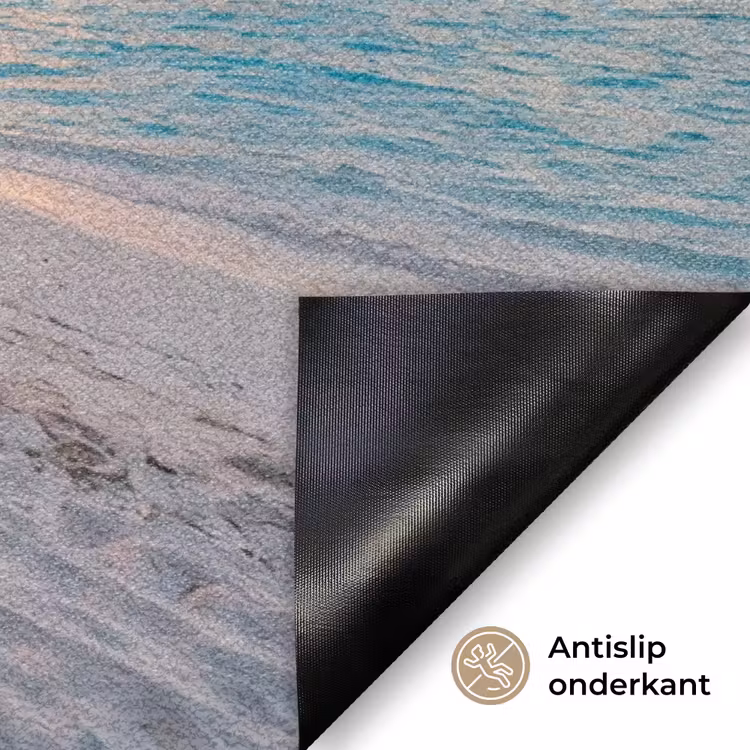 Strand - Zonsondergang - Palmbomen - Tropisch - Natuur Deurmat klein -antislip_NL