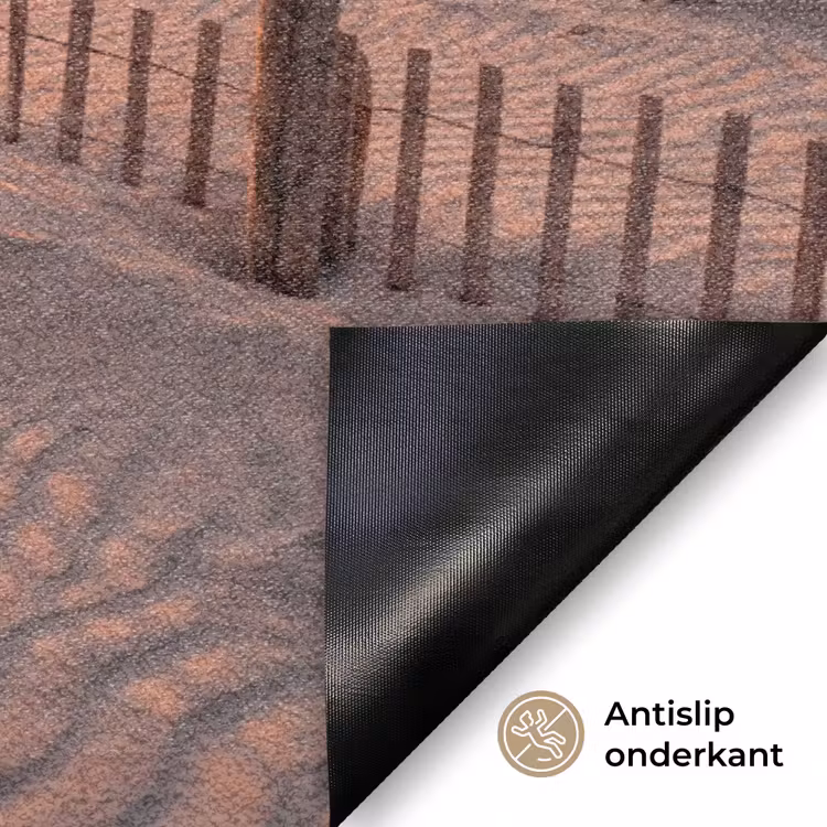 Strand - Zonsondergang - Zee - Natuur - Oranje Deurmat klein -antislip_NL
