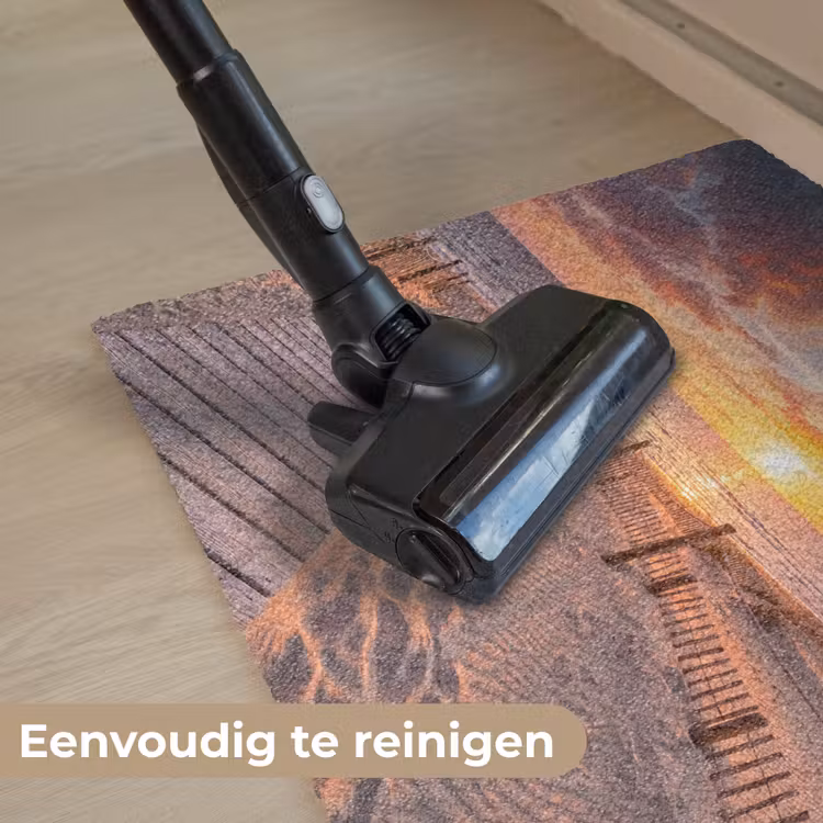 Strand - Zonsondergang - Zee - Natuur - Oranje Deurmat klein -reinigen_NL