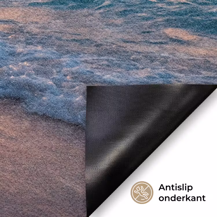 Strand - Zonsopgang - Tropisch - Natuur - Oranje Deurmat klein -antislip_NL