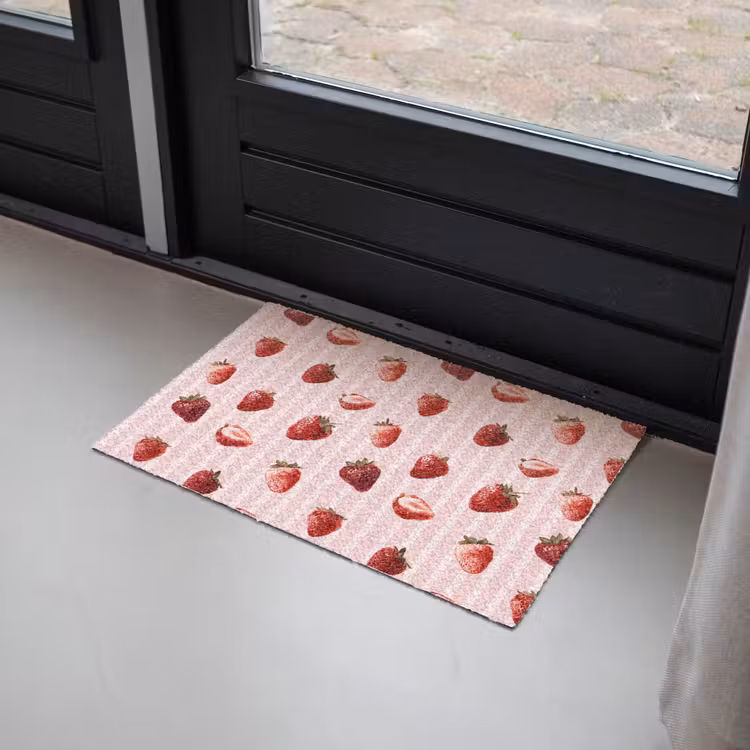 Strepen - Aardbei - Roze Deurmat klein 898 -sfeer2
