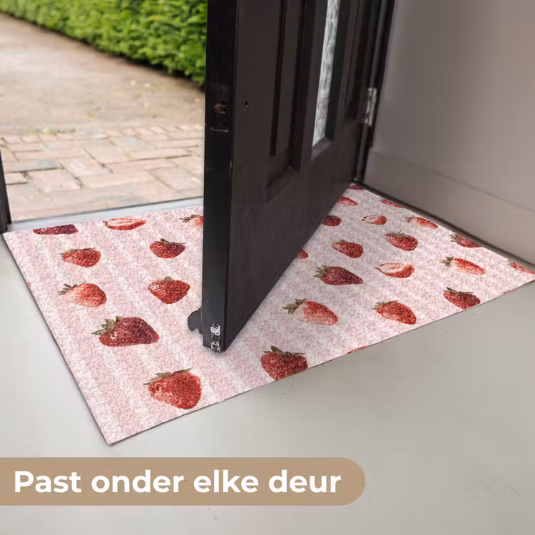 Strepen - Aardbei - Roze Deurmat klein 898 -USP_NL