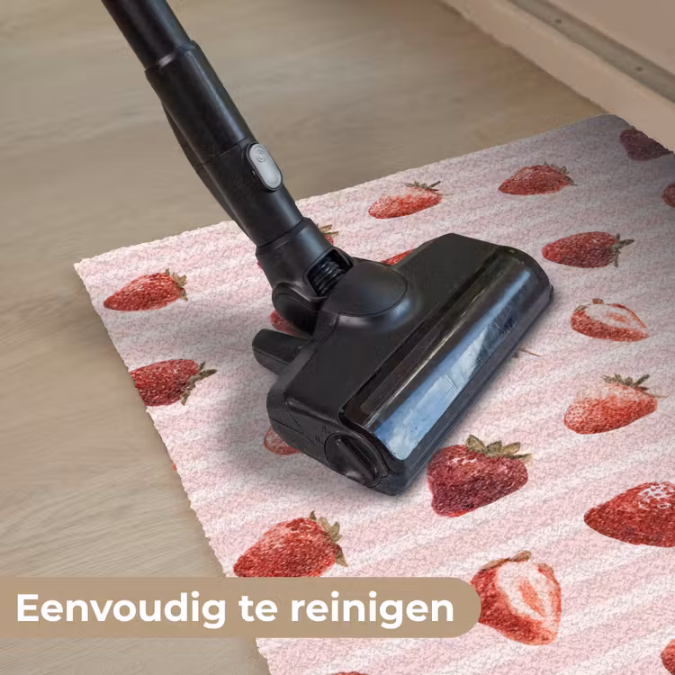 Strepen - Aardbei - Roze Deurmat klein 898 -reinigen_NL
