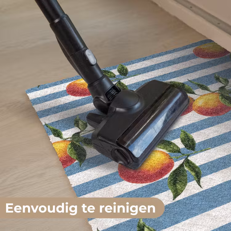 Strepen - Citroen - Blauw Deurmat klein 898 -reinigen_NL