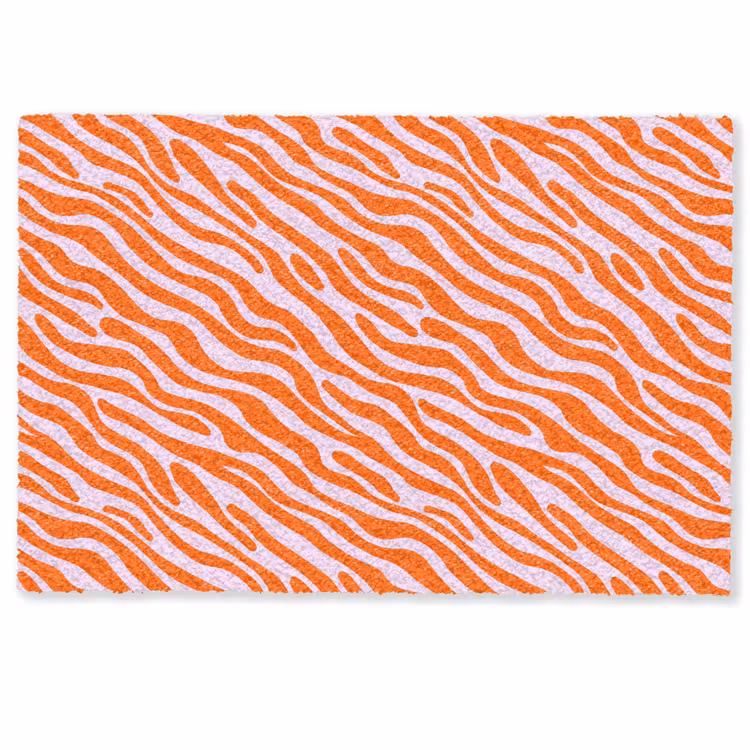 Strepen - Dynamisch - Oranje Deurmat klein 898 -zkaufland3d
