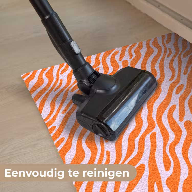 Strepen - Dynamisch - Oranje Deurmat klein 898 -reinigen_NL