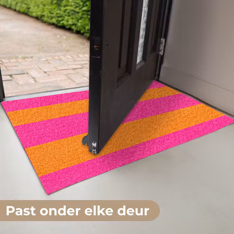 Strepen - Horizontaal - Roze Deurmat klein 898 -USP_NL