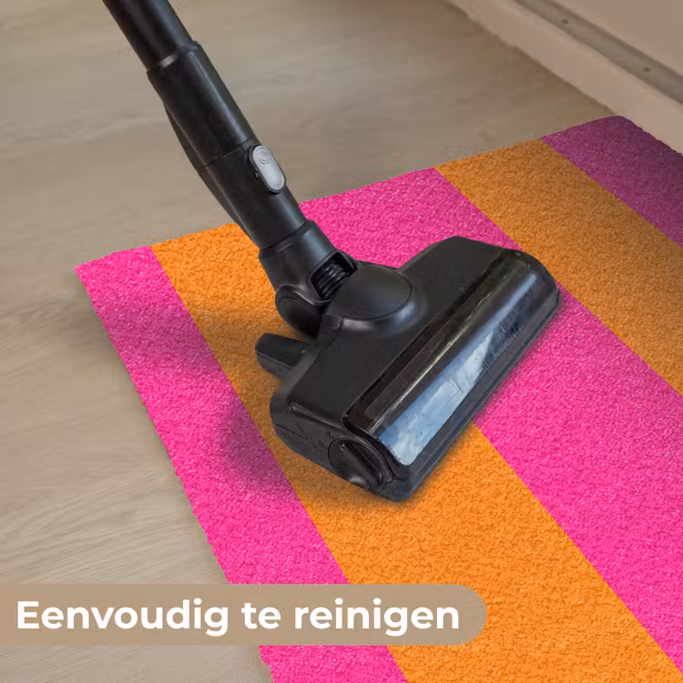 Strepen - Horizontaal - Roze Deurmat klein 898 -reinigen_NL