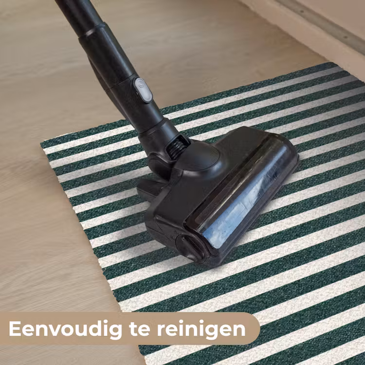 Strepen - Klassiek - Groen Deurmat klein 898 -reinigen_NL