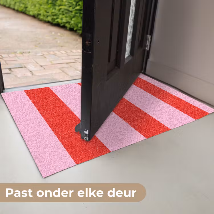 Strepen - Klassiek - Roze Deurmat klein 898 -USP_NL