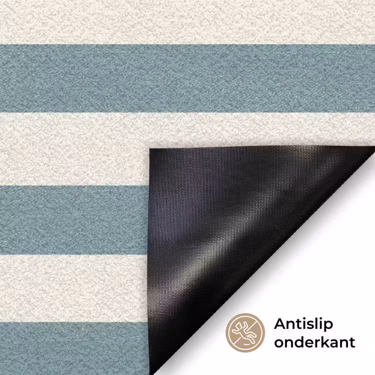 Strepen - Modern - Blauw Deurmat klein 898 -antislip_NL