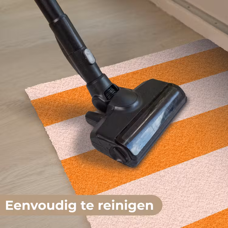Strepen - Modern - Oranje Deurmat klein 898 -reinigen_NL