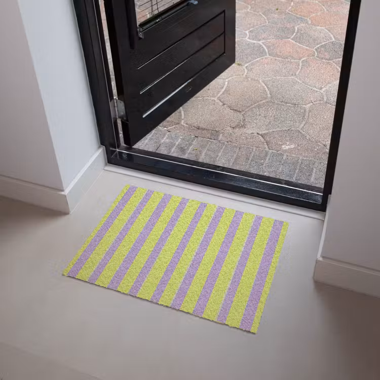 Strepen - Patroon - Groen Deurmat klein 898 -sfeer5