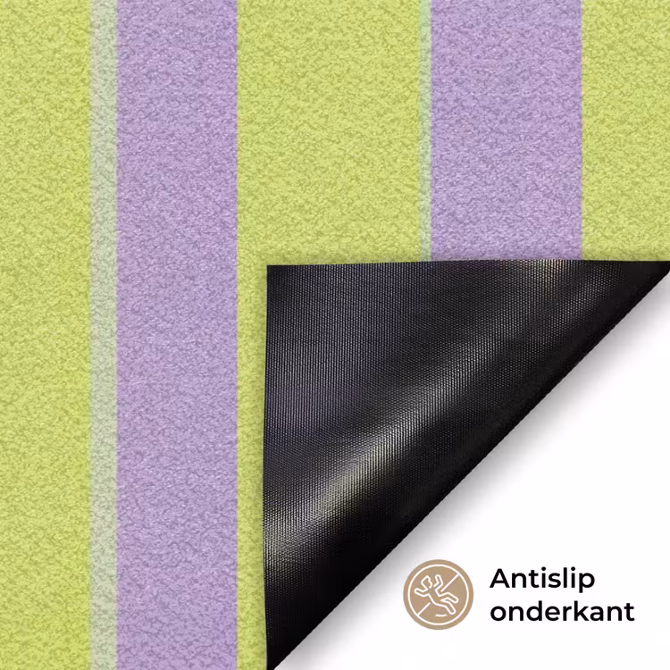 Strepen - Patroon - Groen Deurmat klein 898 -antislip_NL