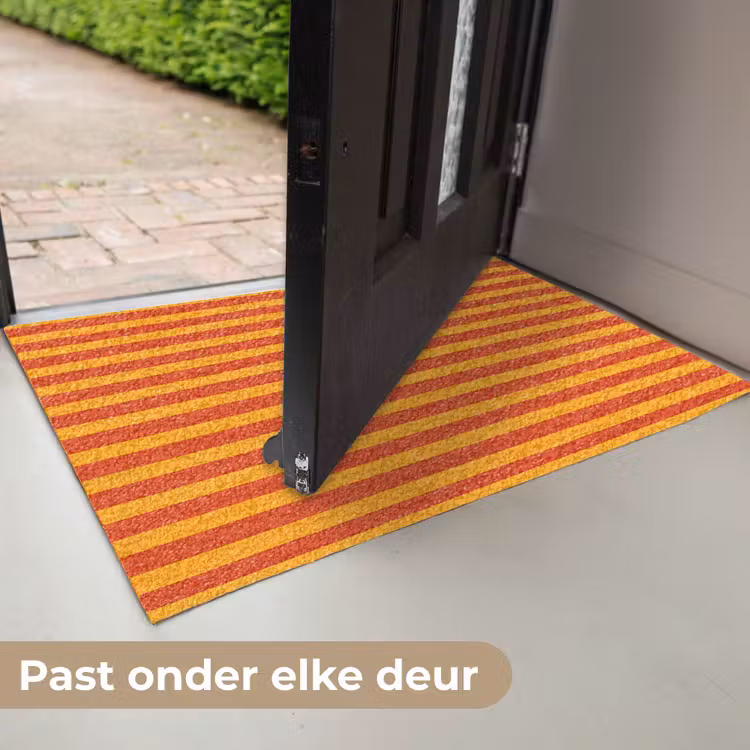 Strepen - Patroon - Oranje Deurmat klein 898 -USP_NL