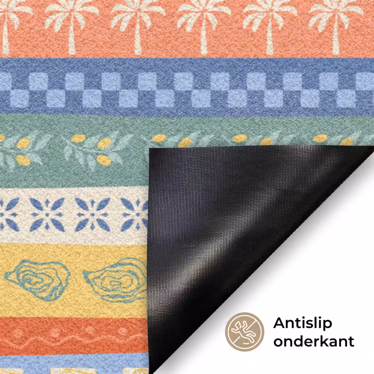 Strepen - Patroon - Zomer Deurmat klein 898 -antislip_NL