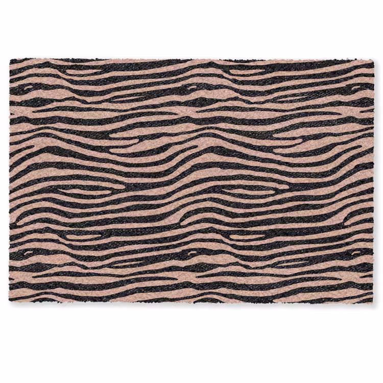 Strepen - Roze - Bruin Deurmat klein 898 -zkaufland3d
