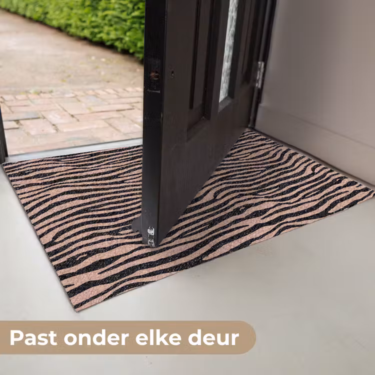 Strepen - Roze - Bruin Deurmat klein 898 -USP_NL