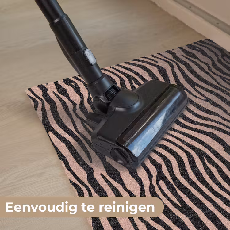 Strepen - Roze - Bruin Deurmat klein 898 -reinigen_NL