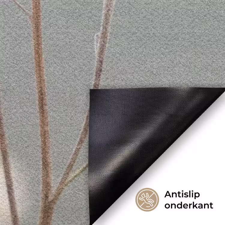 Strobloemen - Wit - Daglicht Deurmat klein -antislip_NL