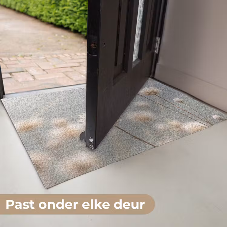 Strobloemen - Wit - Daglicht Deurmat klein -USP_NL