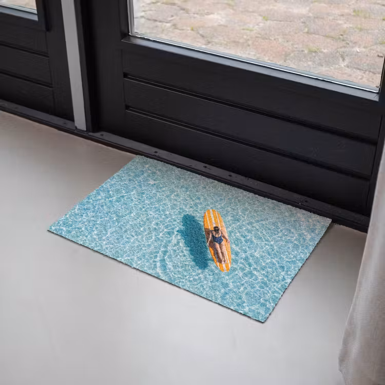 Surfboard - Water - Badpak - Oranje Deurmat klein -sfeer2