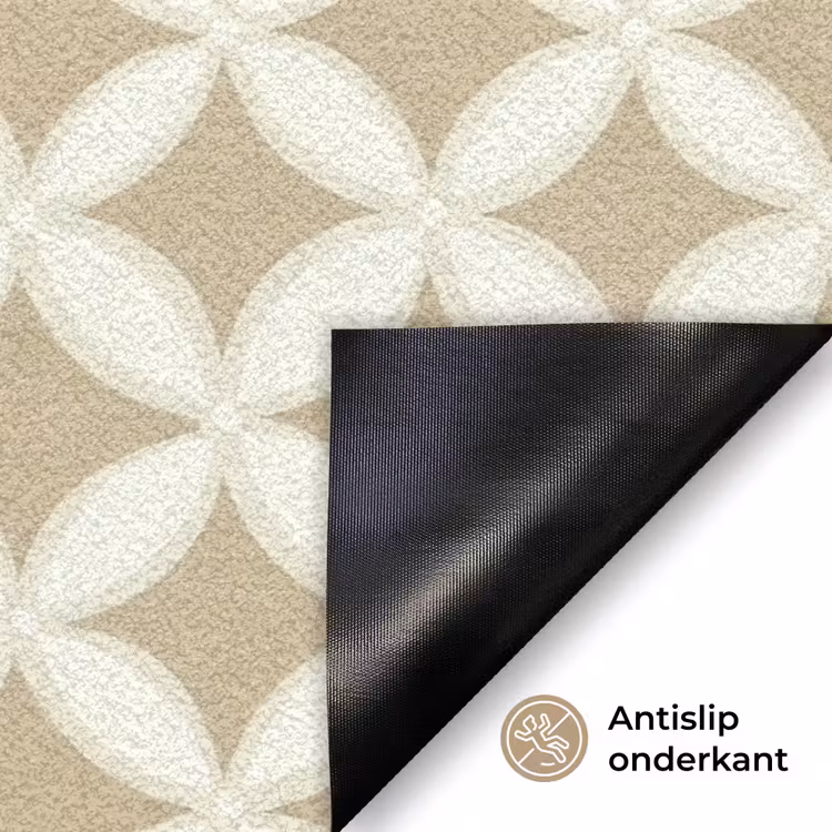 Symmetrisch - Motief - Beige Deurmat klein 898 -antislip_NL