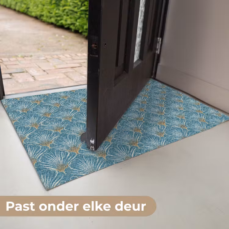 Symmetrisch - Patroon - Blauw Deurmat klein 898 -USP_NL