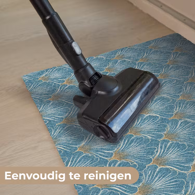 Symmetrisch - Patroon - Blauw Deurmat klein 898 -reinigen_NL